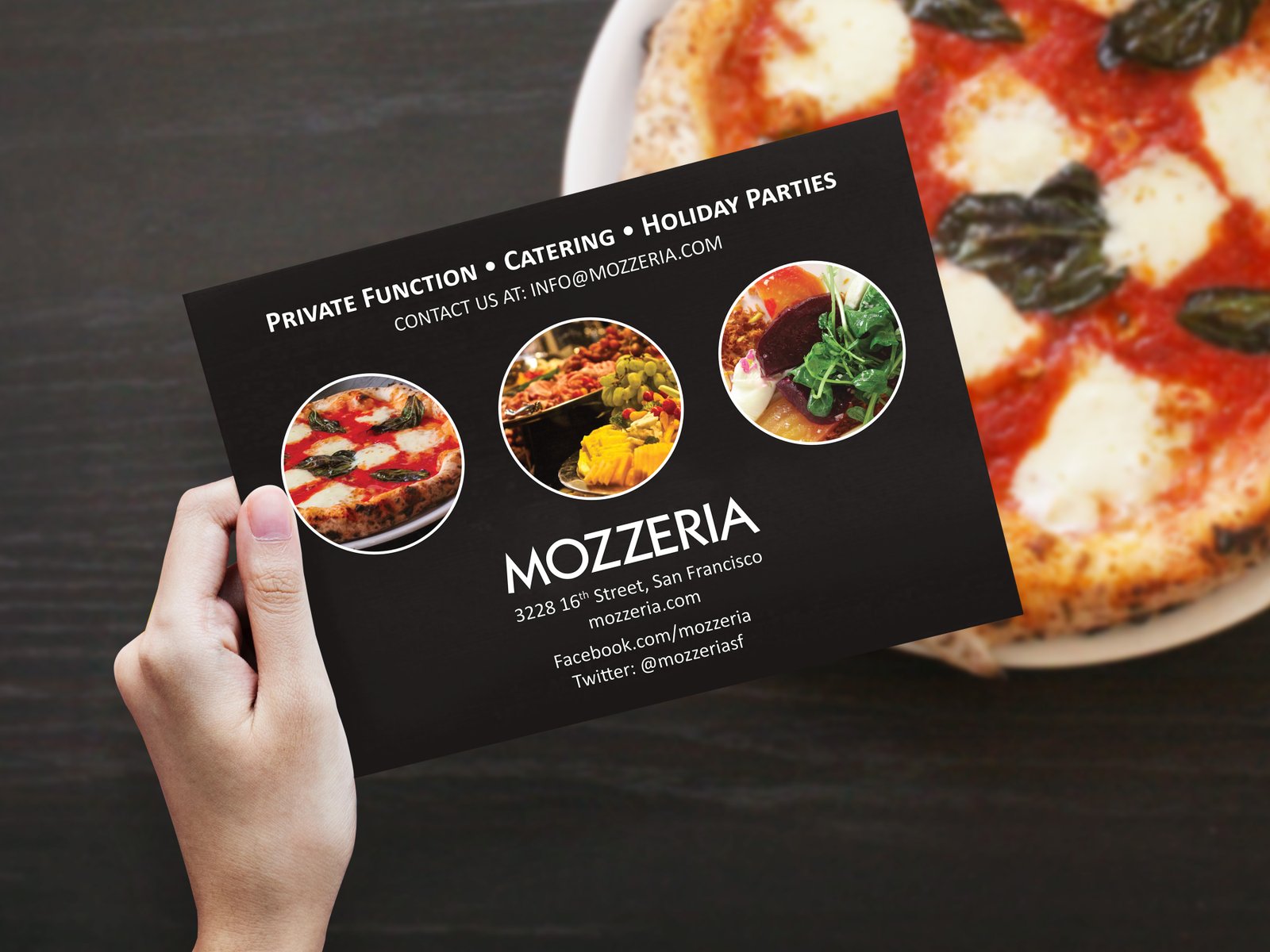 Catering Postcard