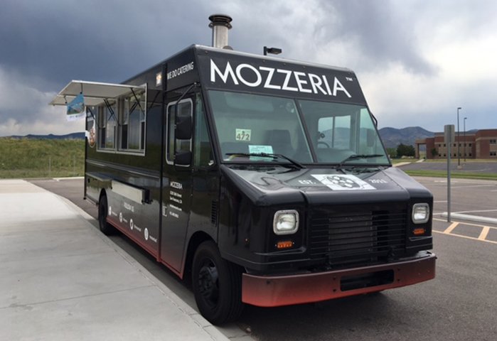 Mozzeria Food Truck Front 3/4th Side Profile