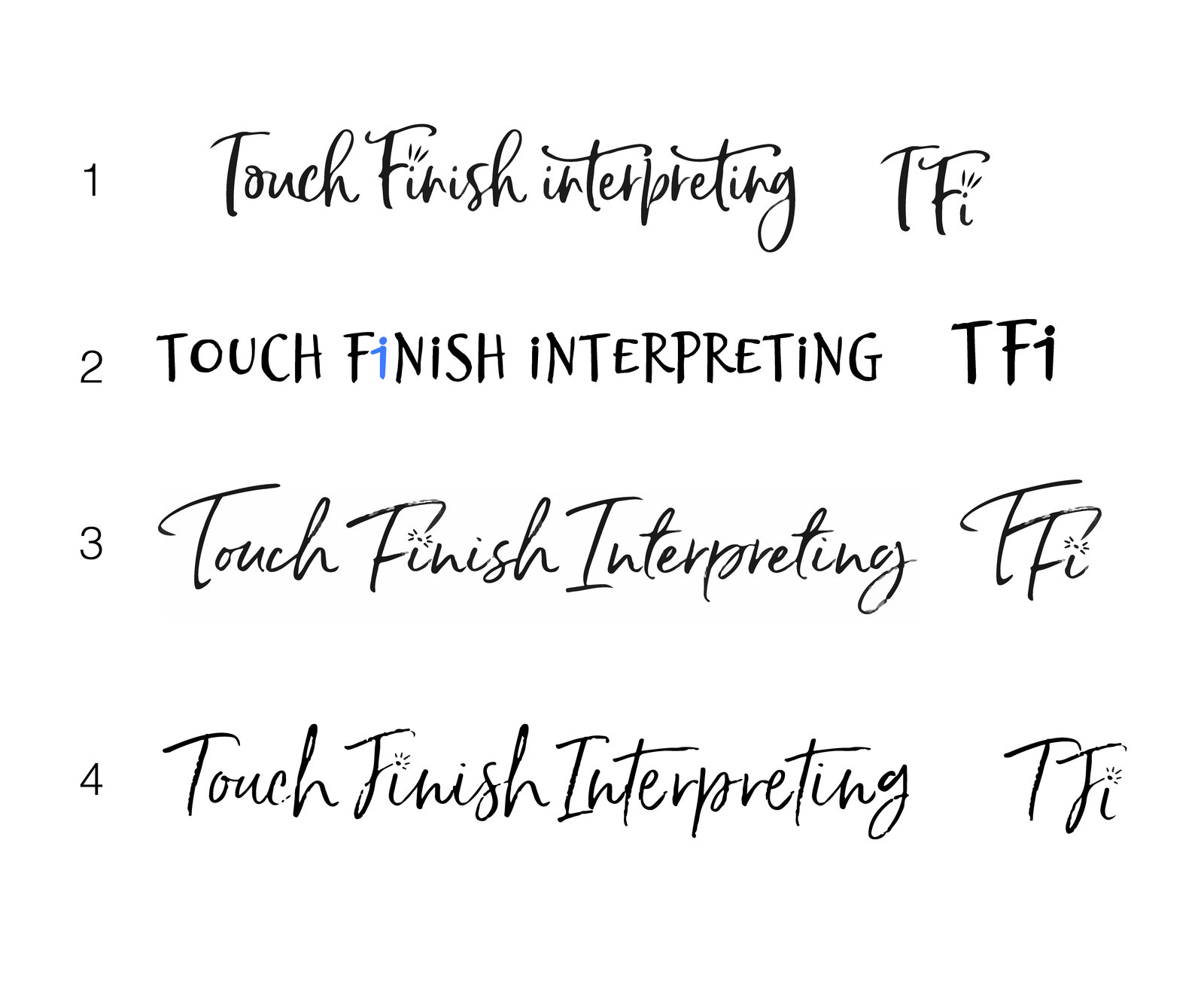 Touch-Finish Interpreting Logo Draft 1