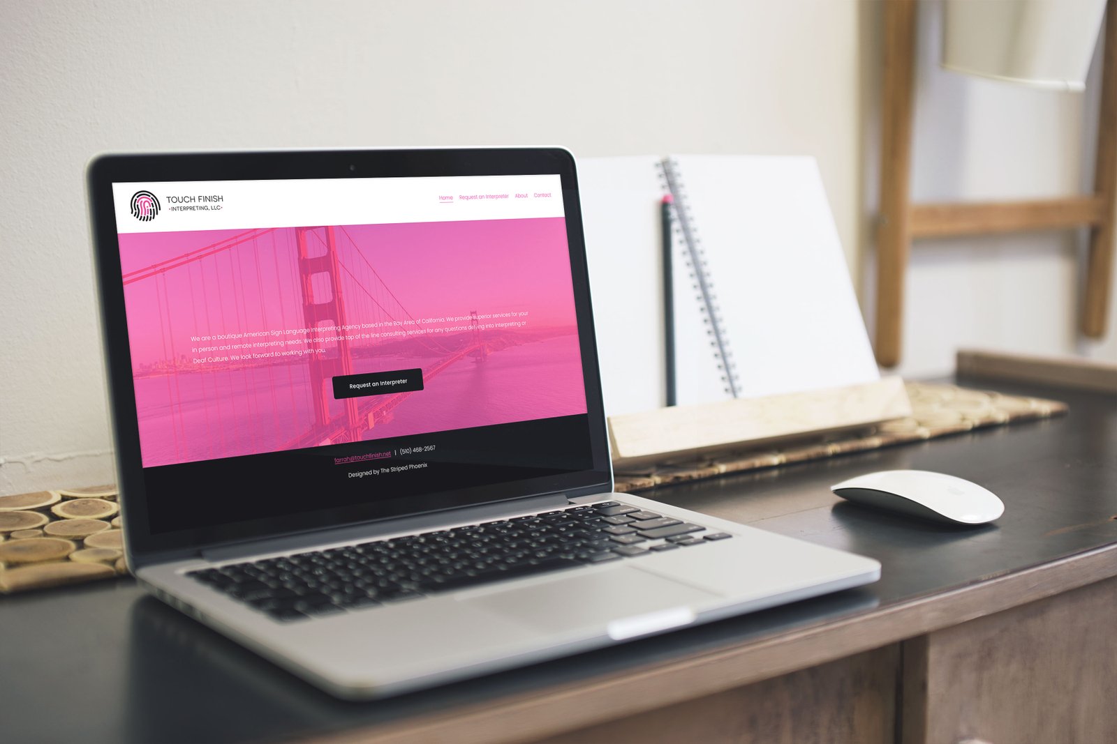 Touch-Finish Interpreting Website