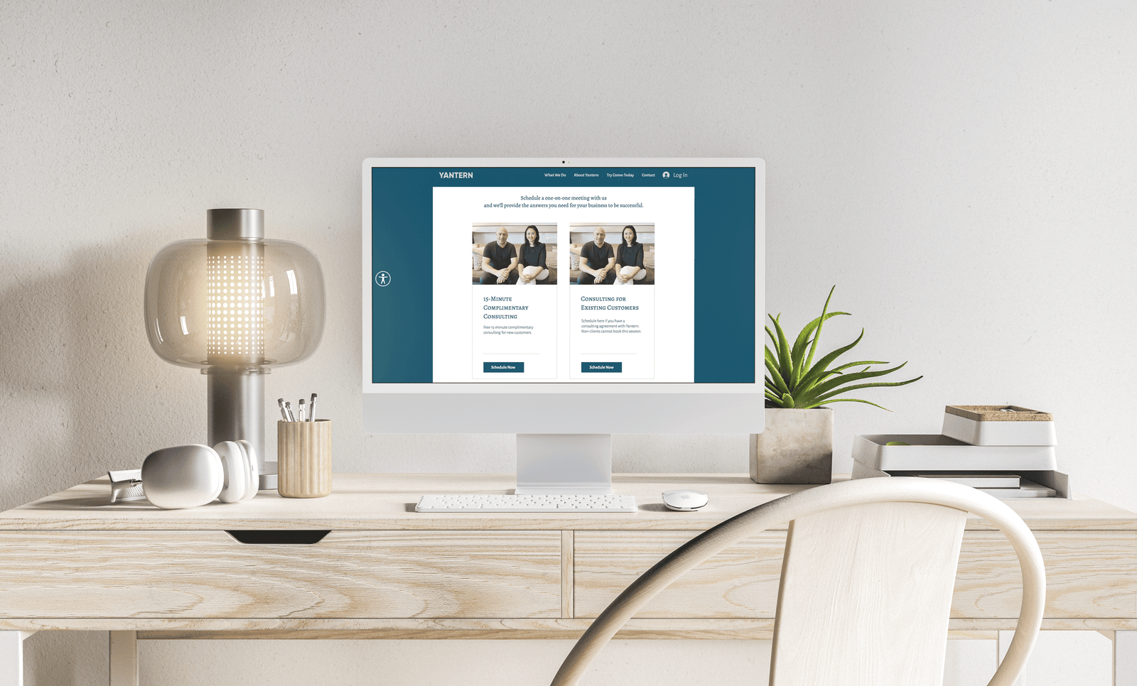 Yantern Website Mock Up