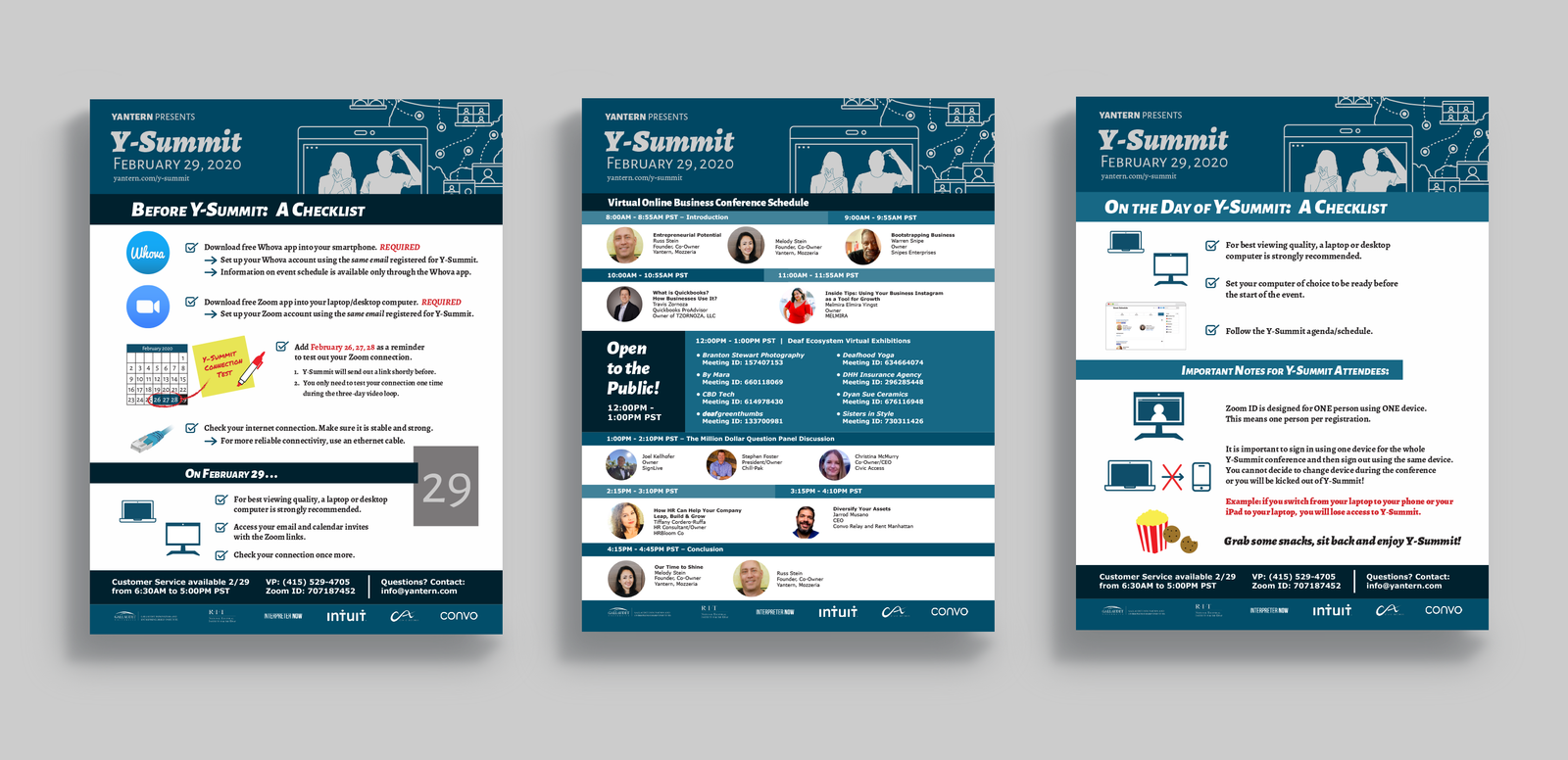 Virtual Conference Schedule Banners